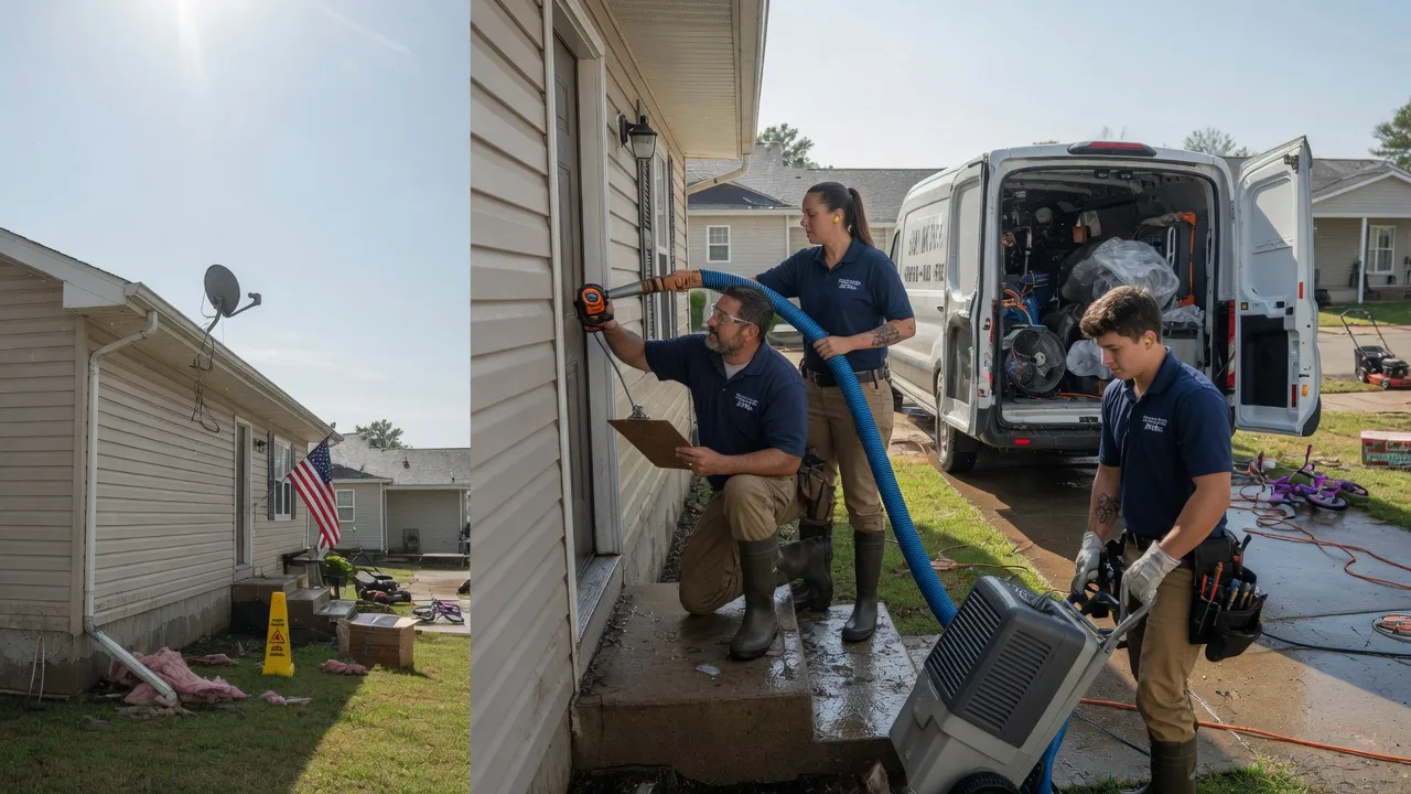 Ceiling Water Damage Restoration in Oakdale, LA near me